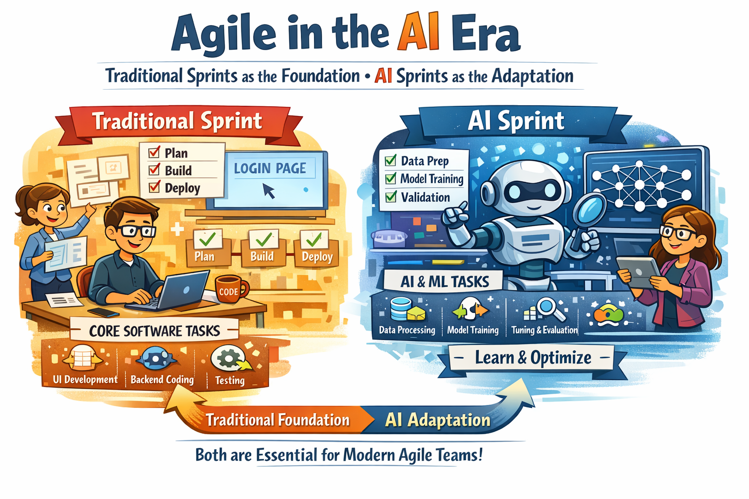 Traditional Sprints as the Foundation, AI Sprints as the Adaptation