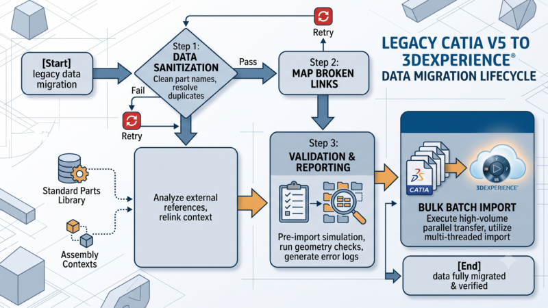 Modernizing Your Digital Thread: Migrating Legacy CATIA V5 Data into 3DEXPERIENCE Using XCAD Designers